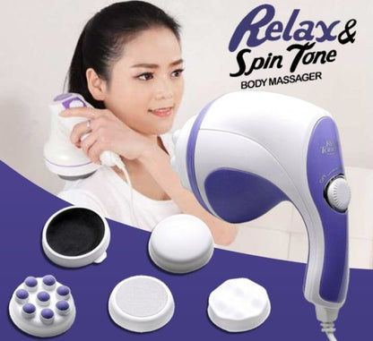 4 In 1 Relax & Spin Tone Vibration Electric Body Massager